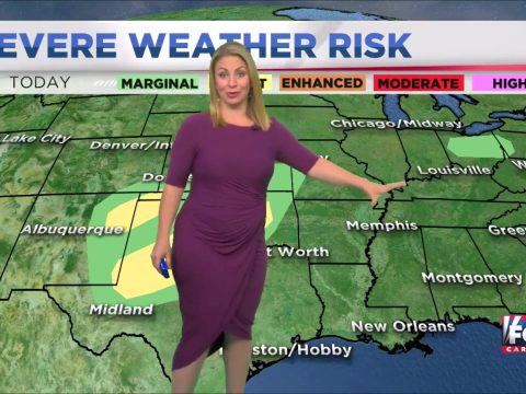 Nicole Papay SEXY Pregnant Weather Babe Part 1 000016