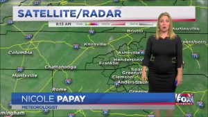 Nicole Papay SEXY Pregnant Weather Babe Part 1 000044