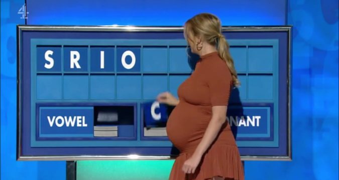Rachel Riley AMAZING LARGE PREGNANT BODY Part 1 000097